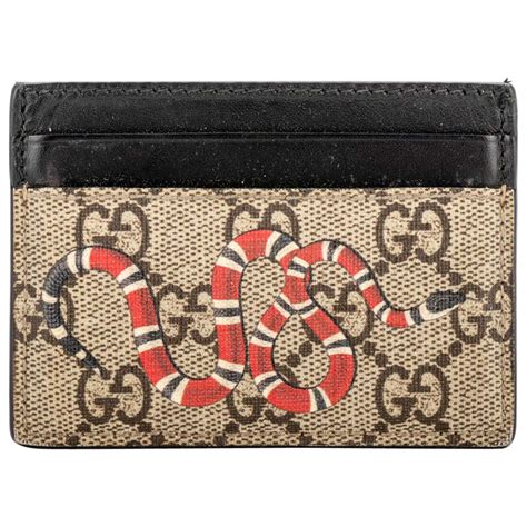 gucci snake credit card holder|Gucci snake wallet price.